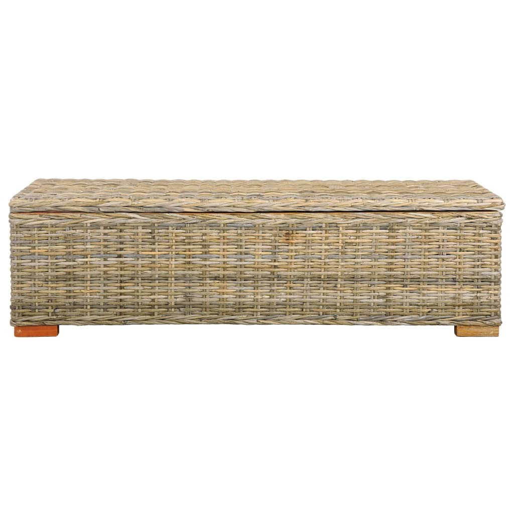 Storage Box 120 cm Kubu Rattan and Solid Mango Wood